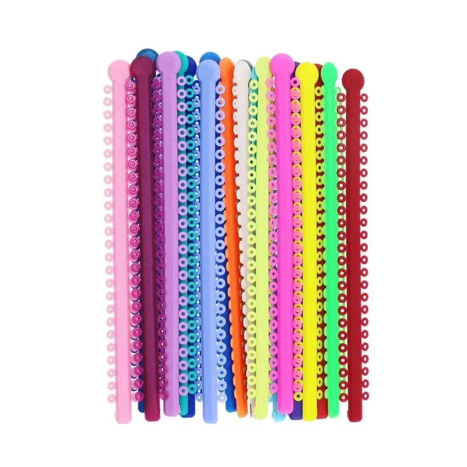 1000 Pcs Dental Orthodontic Ligature Ties Braces Elastics Rubber Bands Ligadura