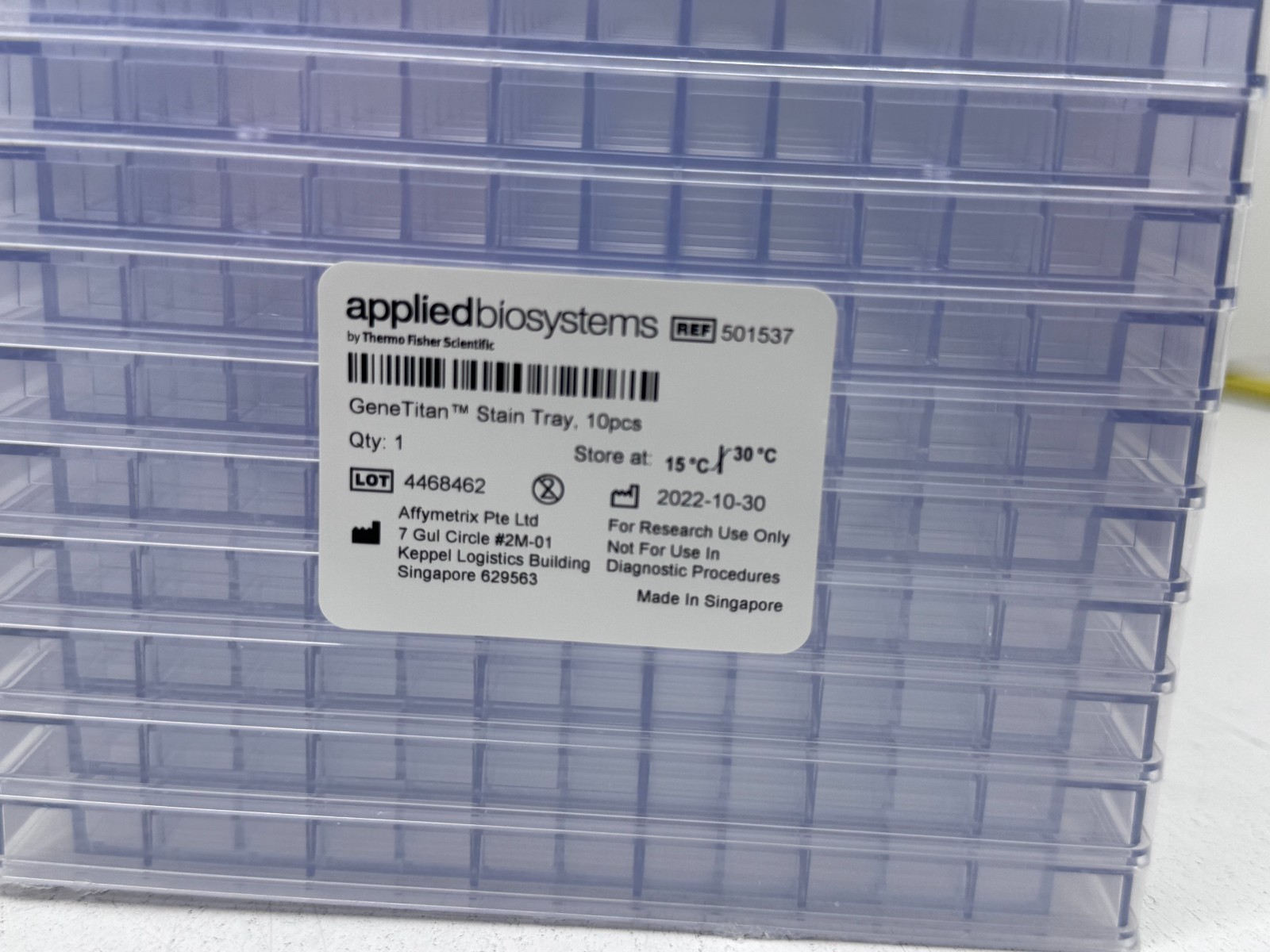 (50-Pack) Applied Biosystems 952356 / 501537 Axiom GeneTitan Stain Trays