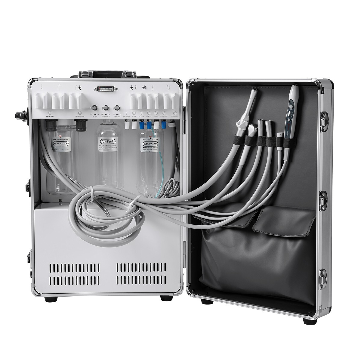 FDA Portable Dental Mobile Delivery Unit With Air Compressor Strong Suction 4H