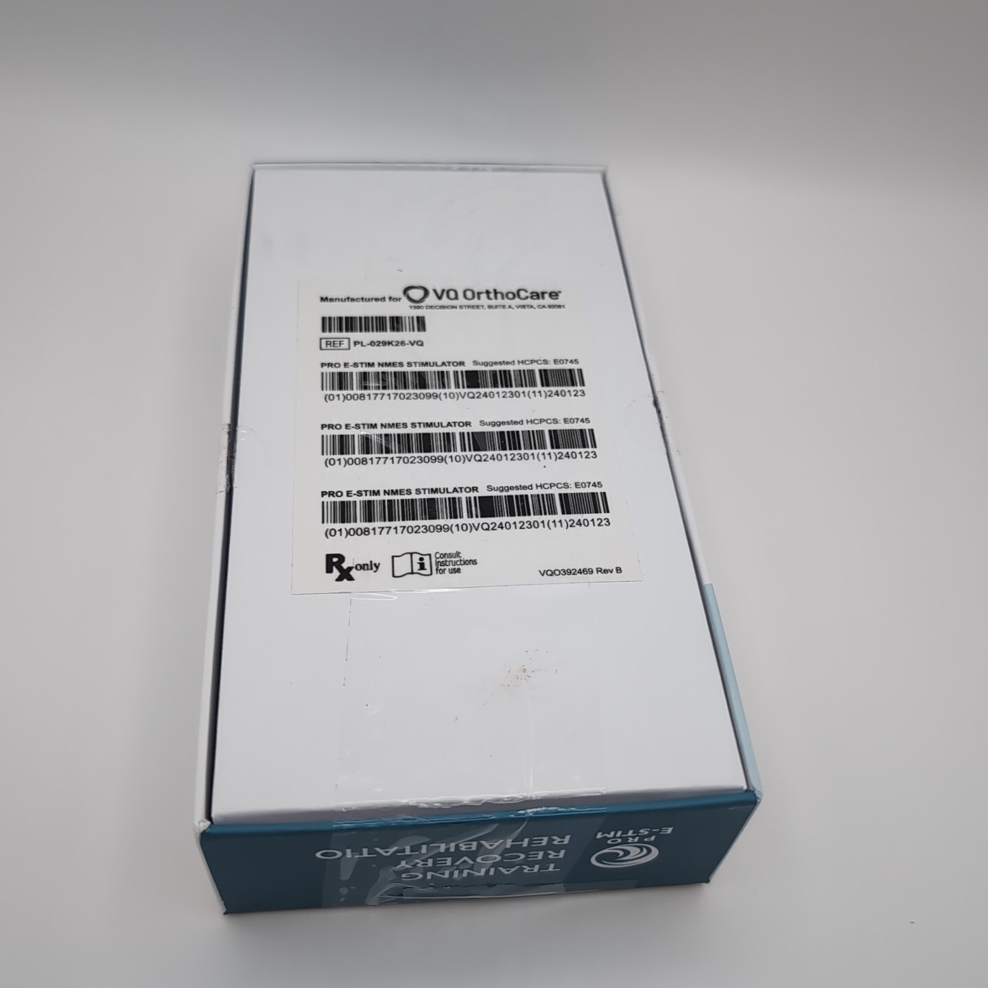 VQ Orthocare Pro E-Stim Pain Relief & Muscle Stimulation – New Open Box