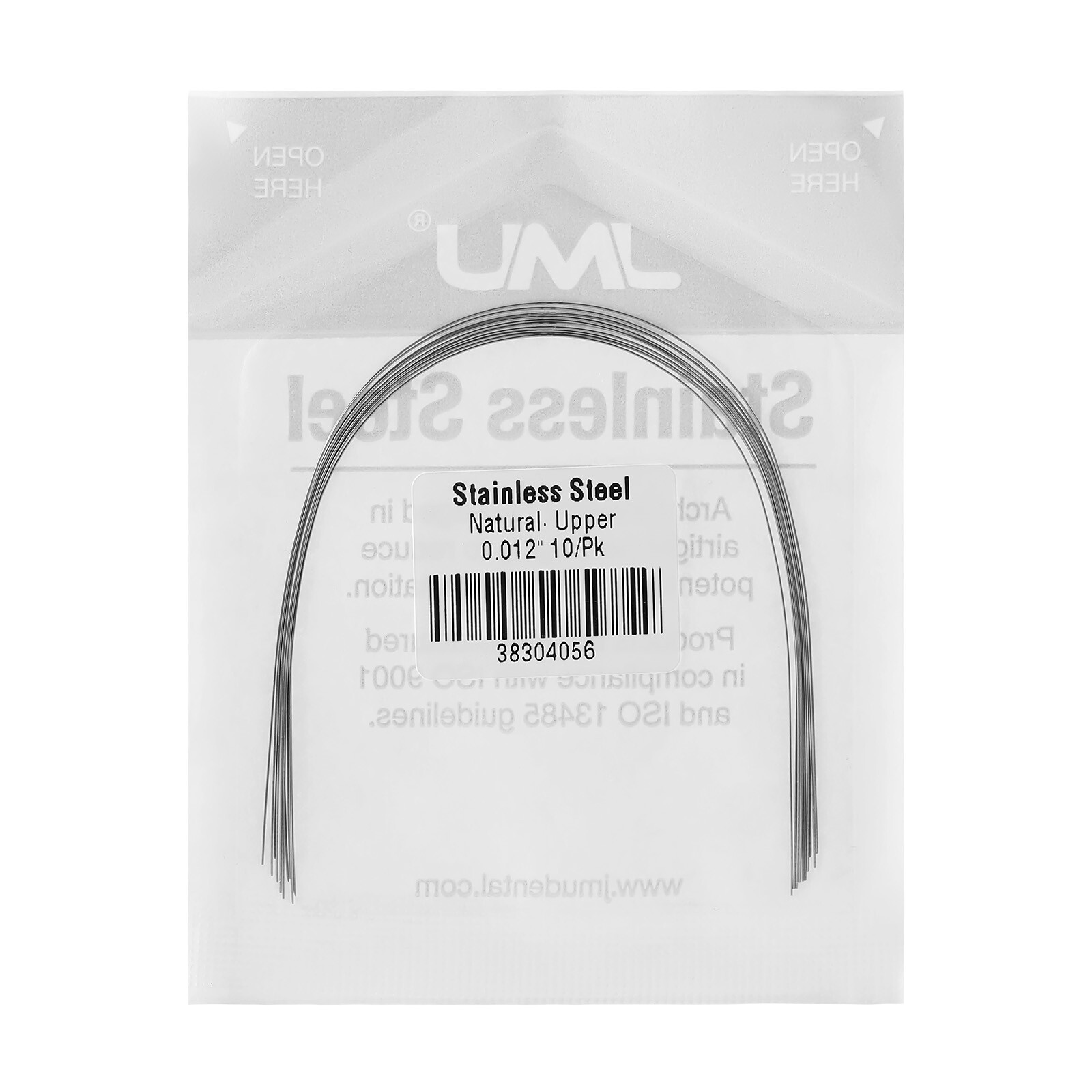 10PCS Ortho Archwire Natural Stainless Steel Form Round Rectangular Full Sizes