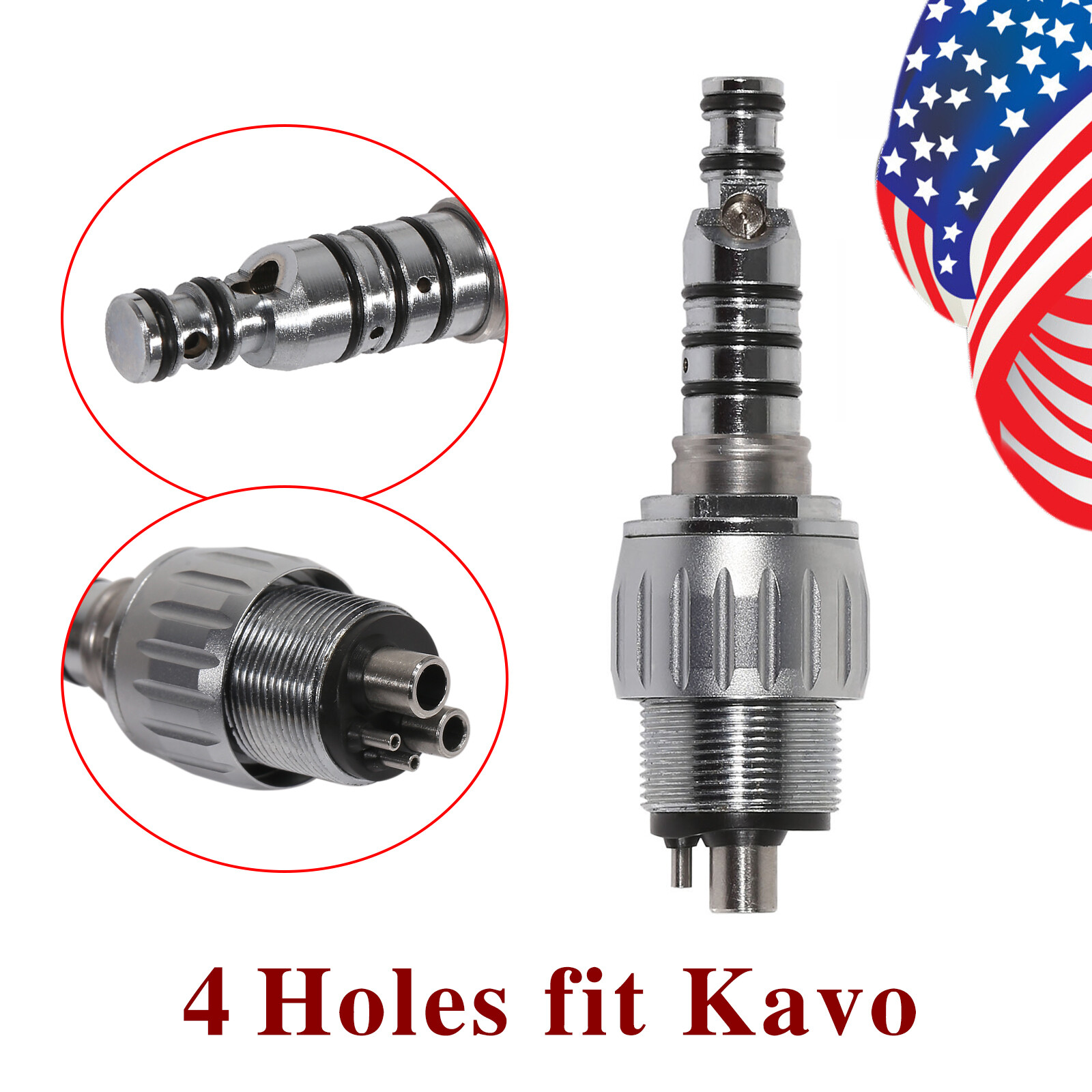 Dental LED E-generator Handpiece Large Torque / 4Hole Coupler For Kavo YDKKM ty