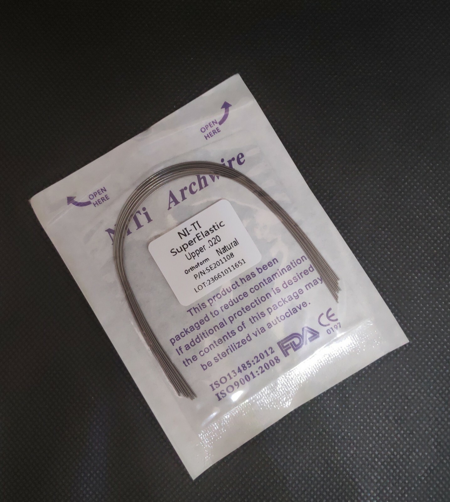 30Packs Dental Orthodontic Super Elastic Wire Niti Round Arch Wires Natural Form