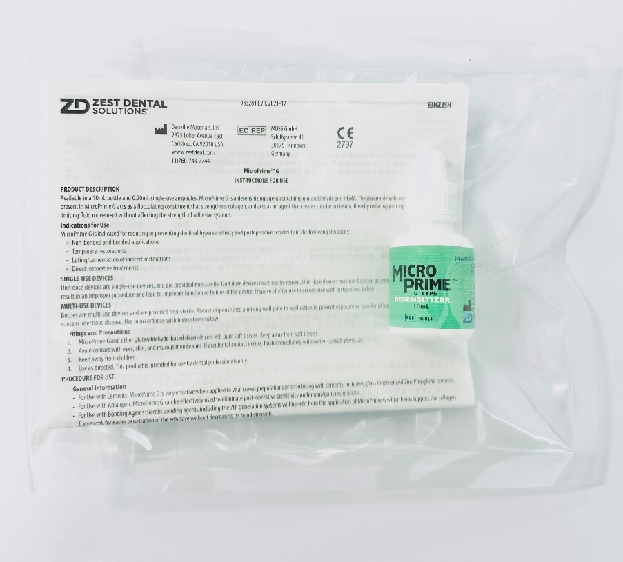 *1-Pack* Zest Dental Micro Prime G Desensitizing Agent 35% Hema 10 mL 90814