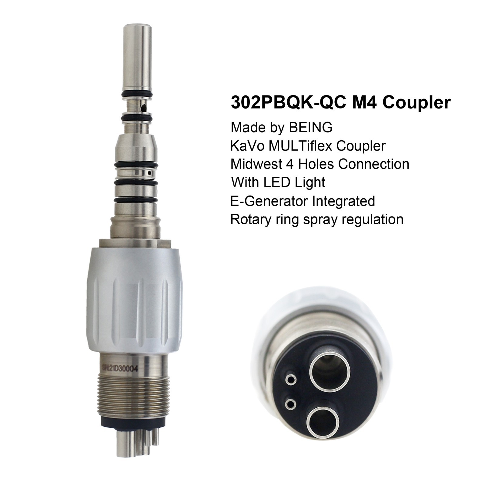 COXO Dental Handpiece Quick Coupling Coupler Swivel 4 Hole 6 Pin KaVo NSK Sirona