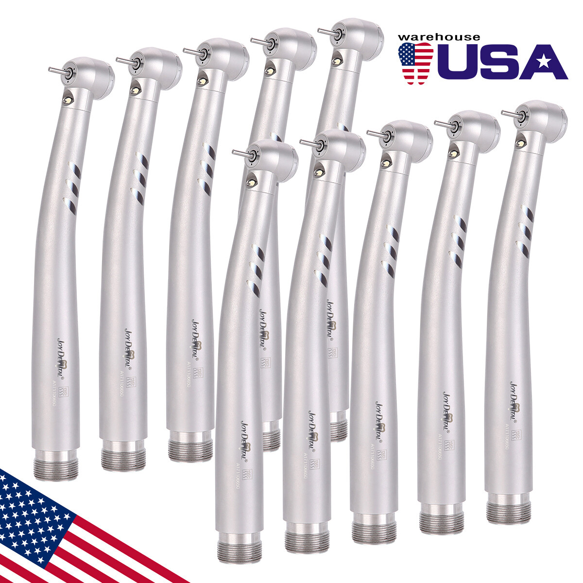 Dental Fiber Optic LED E-generator high speed handpiece Turbine 2Hole/4Hole