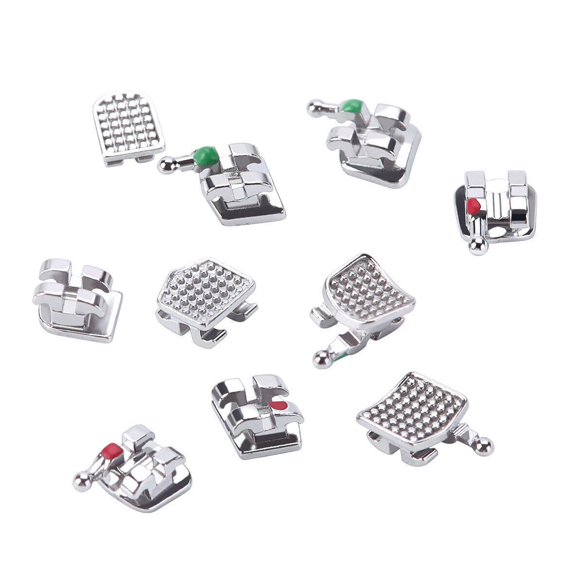 Dental Orthodontic Braces Monoblock Brackets Mini Roth/MBT 018/022 Hooks 3/345