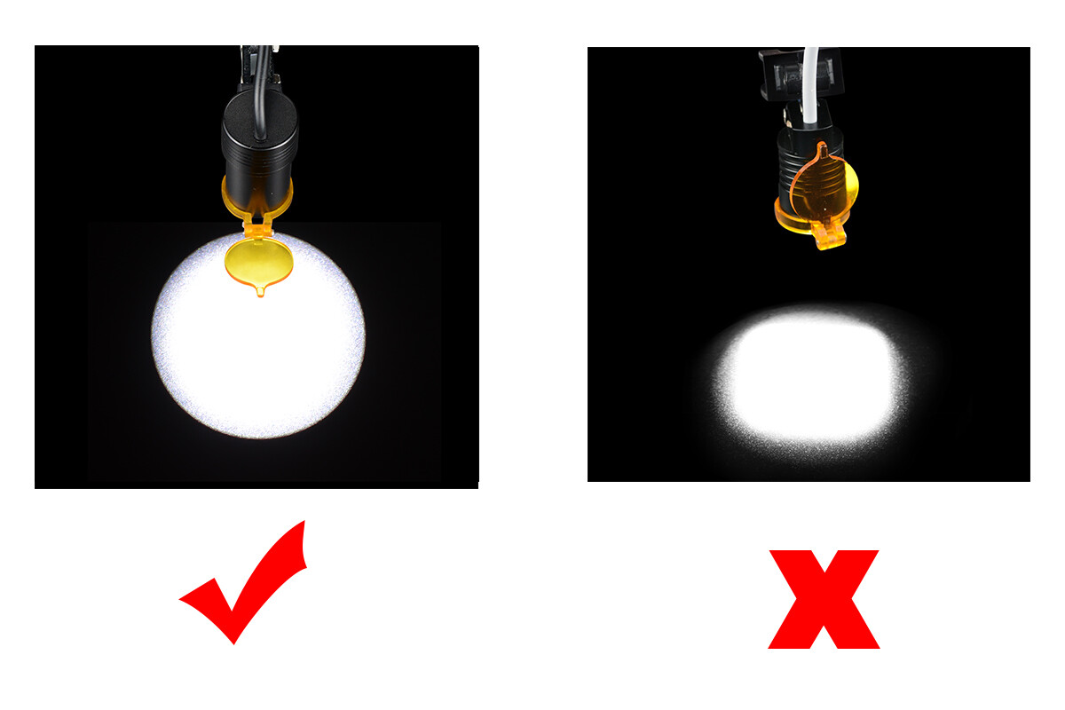 5W Dental Metal/Normal/Plastic Clip Waist-Hang LED Headlight+Light Shield Black