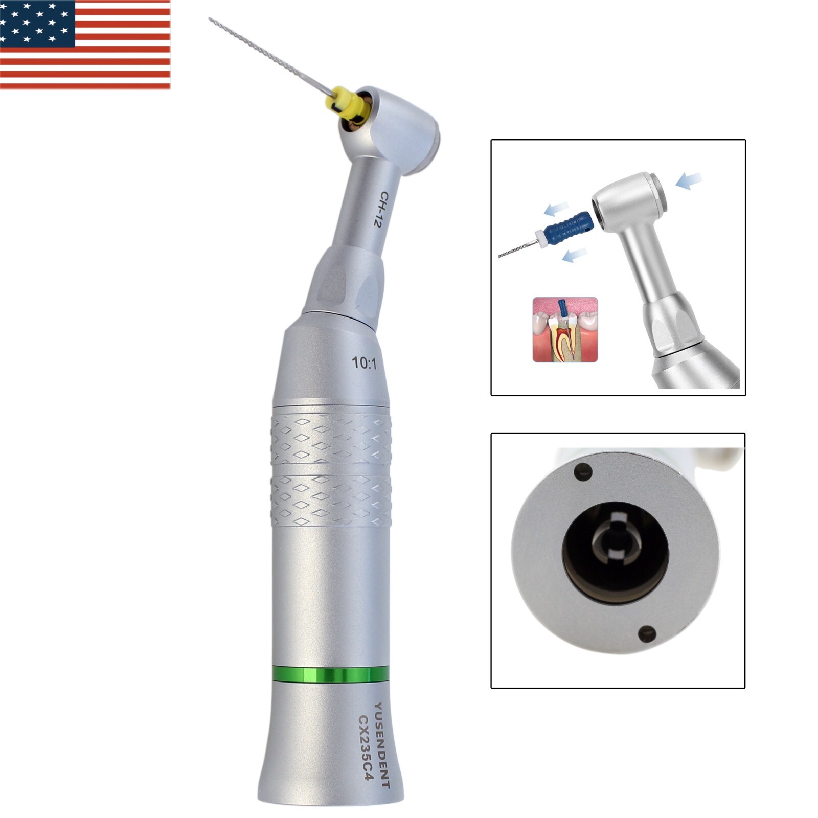 COXO Dental 10:1 Endo Contra Angle Handpiece 90 Degree Reciprocating Hand File
