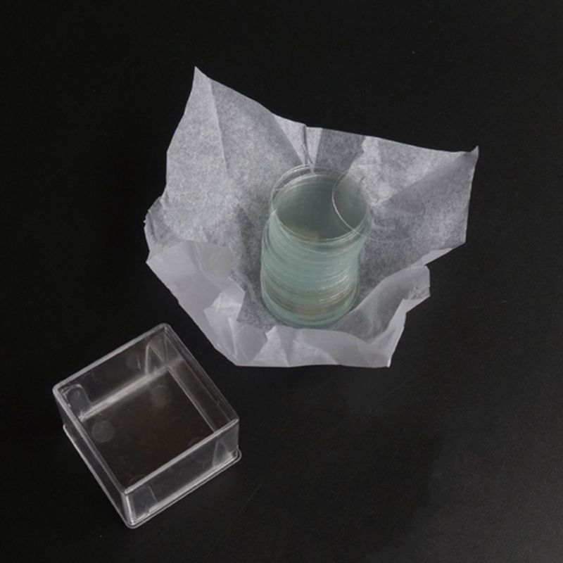 100pcs/Box 8-14mm Round Microscope Cover Glass Slide small Blank Coverslips
