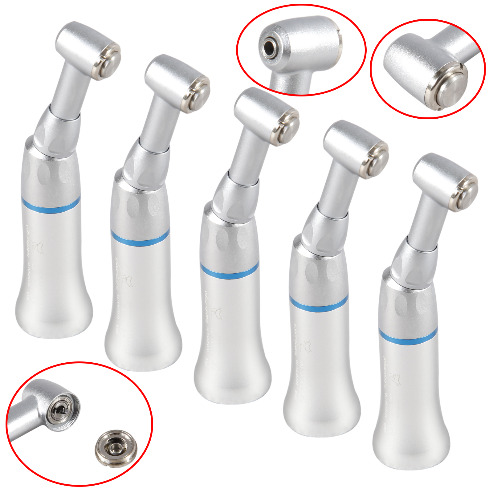 5X Dental Low Speed Push Button Contra Angle Handpiece fit NSK E-type Motor YAD