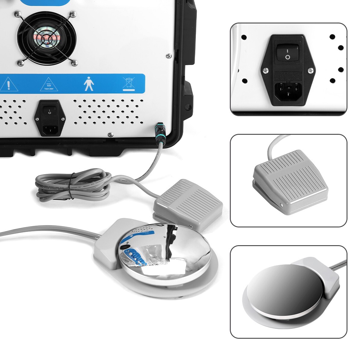 Portable Mobile Dental Delivery Unit System Cart Air Compressor Suction 4H P206S