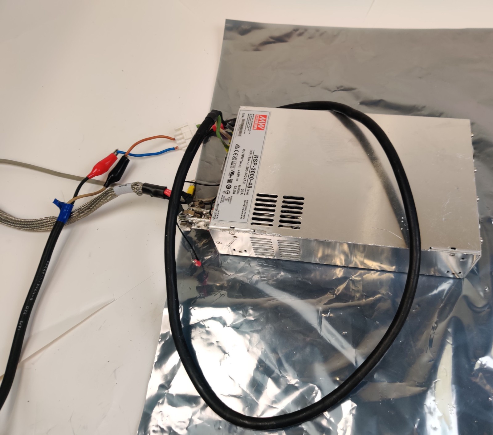 Mean Well RSP-3000-48 3000W Power Supply In: 200-240VAC 20A 60Hz Out: 48V 62.5A
