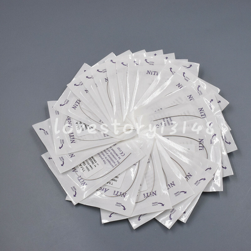5 Pcs Dental Ortho Rectangular Ovoid TMA Arch Wire Titanium Molybdenum Alloy