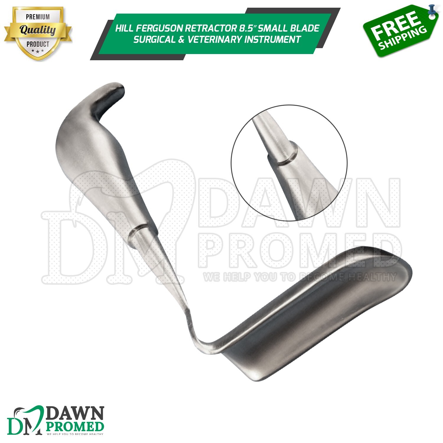 Hill Ferguson Retractor 8.5″ Small Blade Surgical & Veterinary Inst German Grade