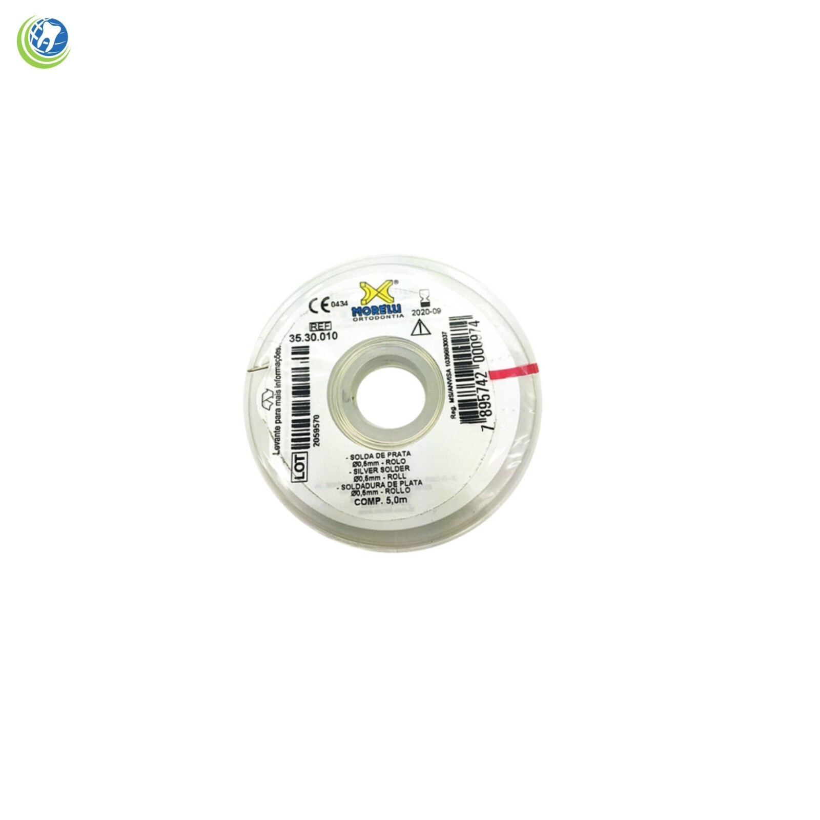 SILVER SOLDER 0.5MM ROLL 5MT.UN UNIVERSAL MORELLI 3530010 Orthodontic USA seller