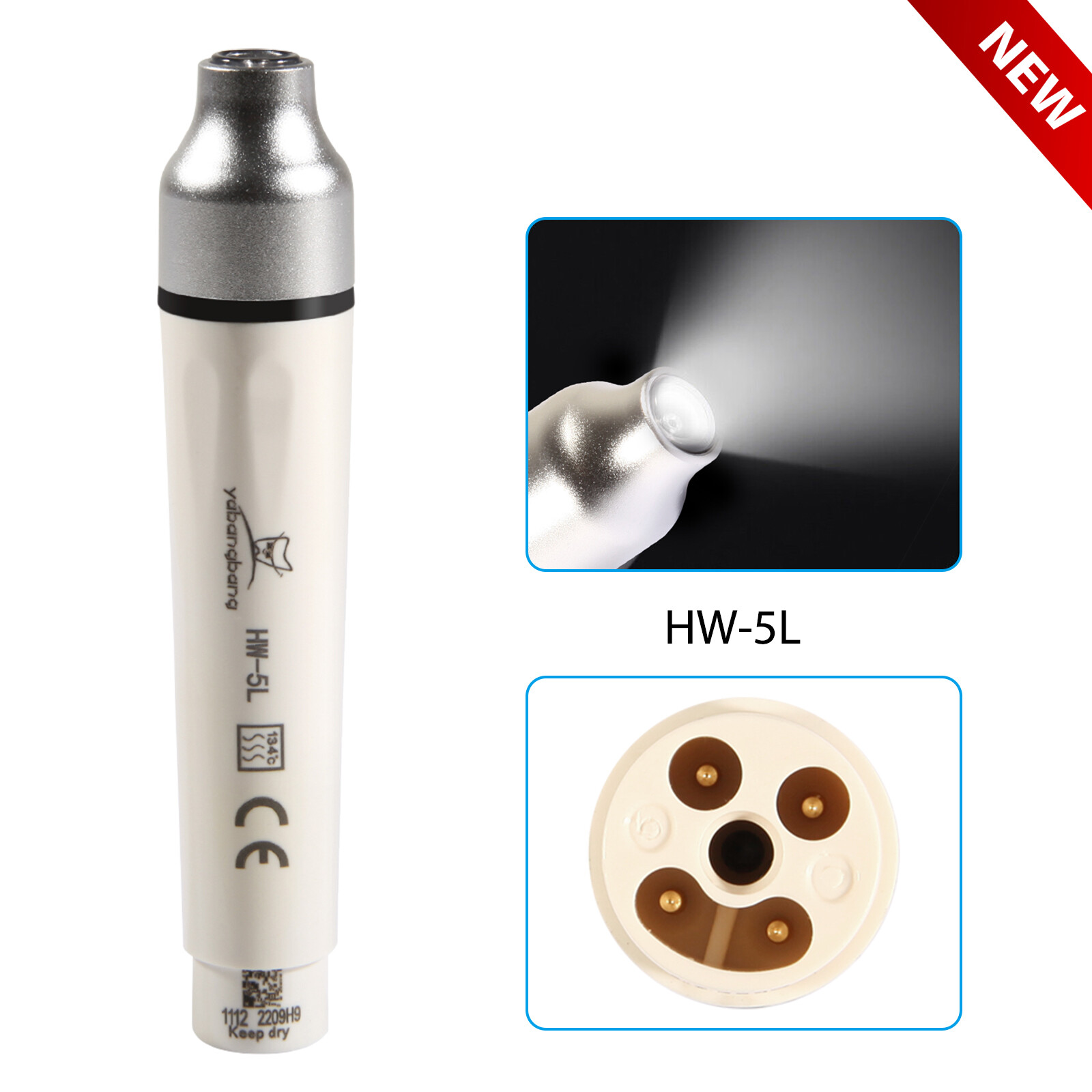 1-5PCS Dental LED Ultrasonic Piezo Scaler Handpiece HW-5L Fit Woodpecker EMS po