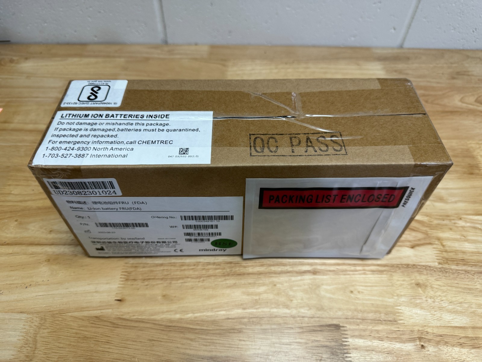 Mindray Li-ion Battery (P/N 115-023072-00) – NEW