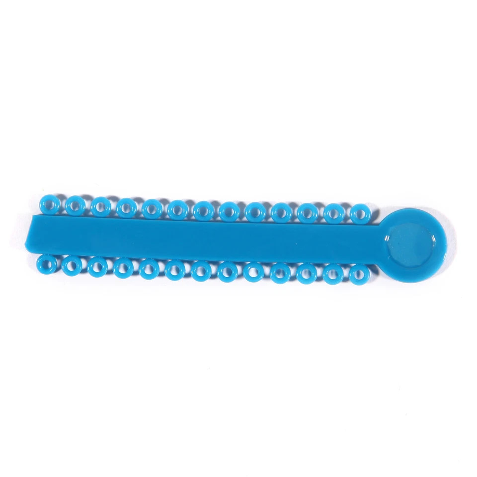 Orthodontic Dental Elastic Ligature Ties Rubber Ortho Braces Bands Teal