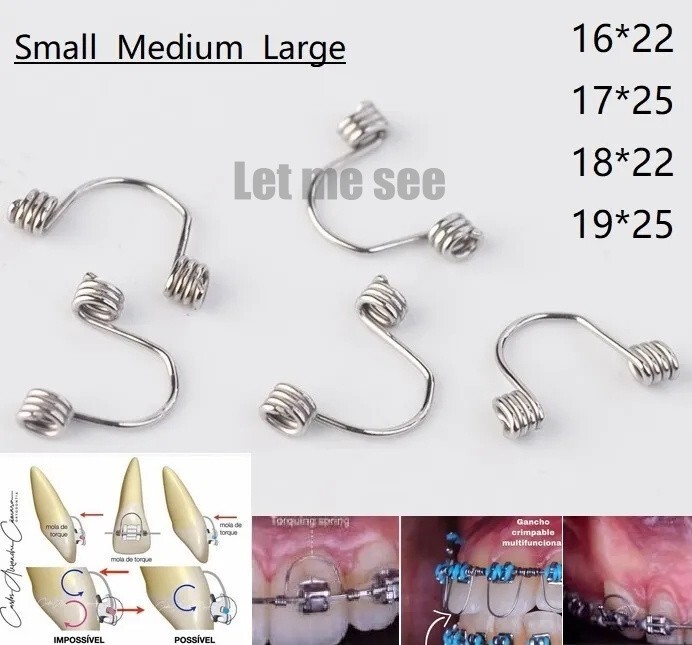 10pcs Dental Orthodontic Torquing Torque Rectangular Spring Anterior Teeth Wire