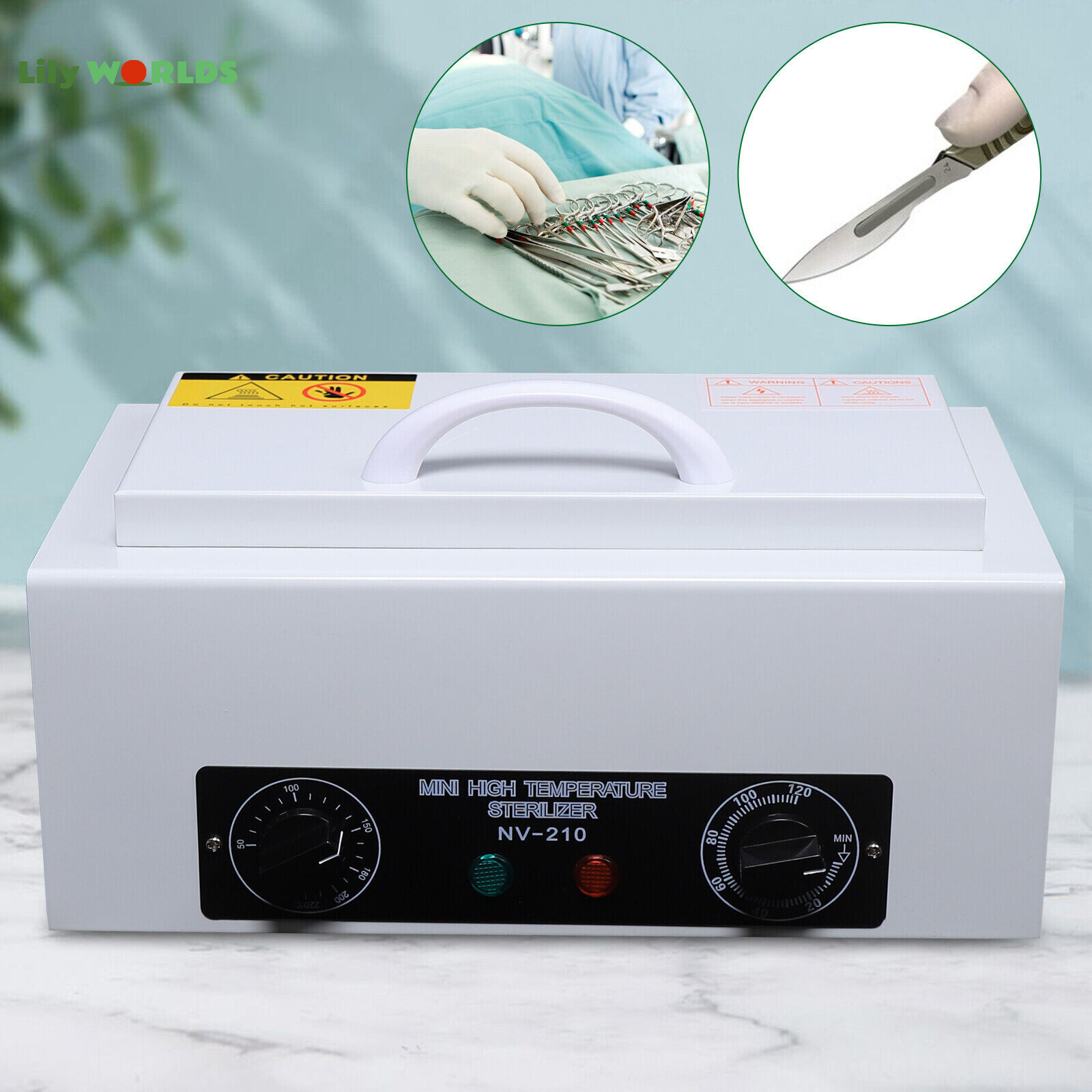 Dental Medical Dry Heat Sterilizer Autoclave Vet Tattoo Sterilizer Equipment US