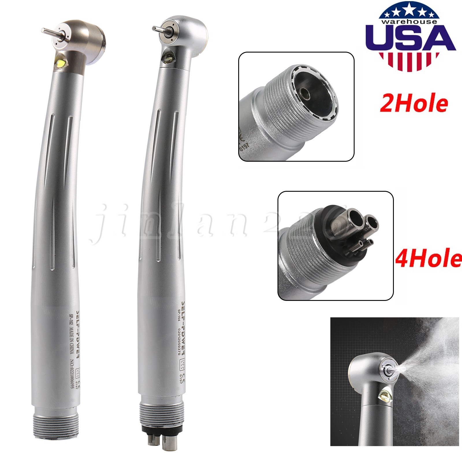 E-generator Dental LED Fiber Optic High Speed Handpiece SP-164/162 KaV Style