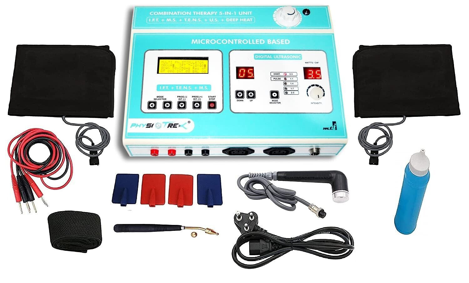 Physiotherapy Equipments 5 IN 1 IFT TE NS MS US DEEP HEAT Therapy