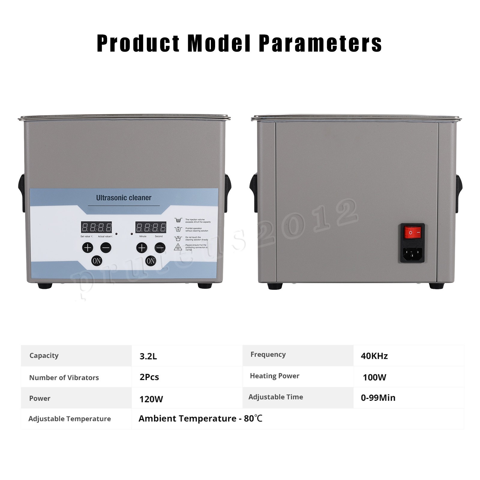 Ultrasonic Cleaner,3.2L,110/120V
