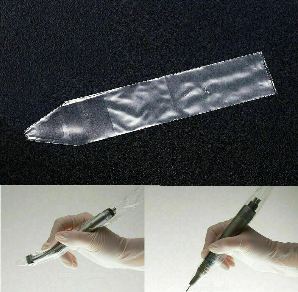 500PCS Plastic Cover Sleeves Sheath 1.5”X8” For Dental Low Speed Handpiece