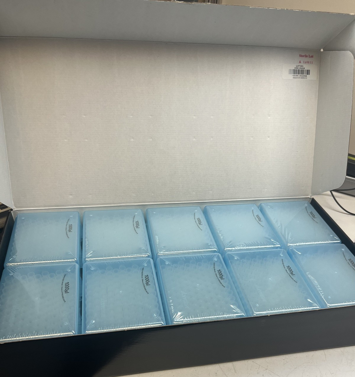 Axygen Filter Pipette Tips 100–1000µL Sterile Racked 10×100 TF-1000-L-R-S