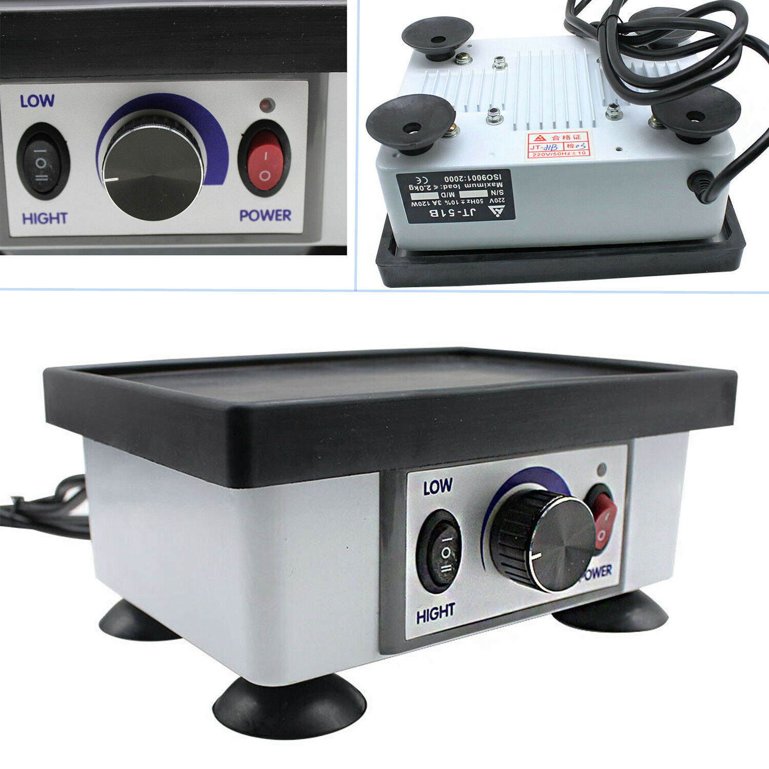 Dental Lab Model Square Quartet Vibrator Vibrating Equipment Oscillator JT-51B