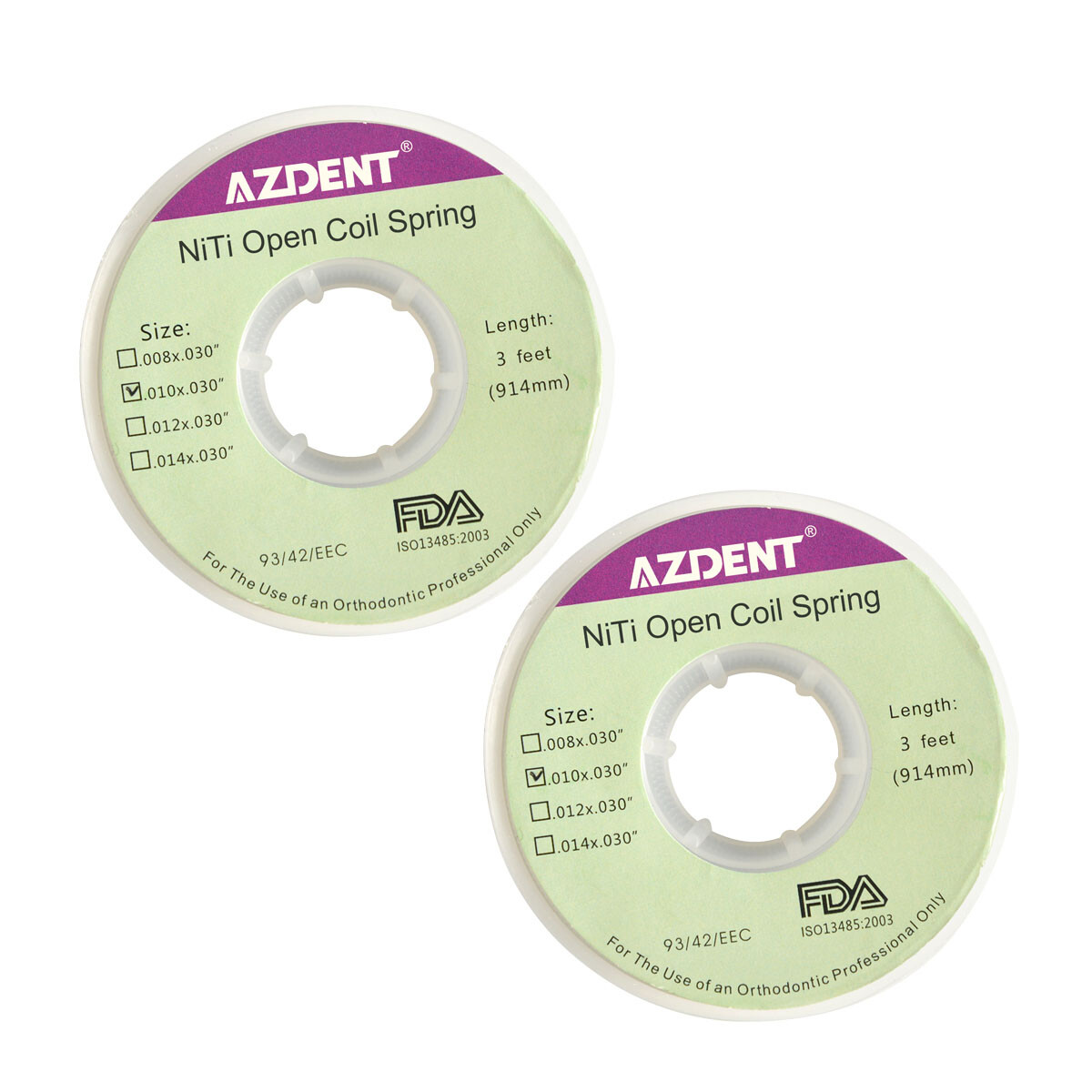 Dental Orthodontic Niti Open Coil Springs Dia.010/012 inch 010/012*030″ 914mm