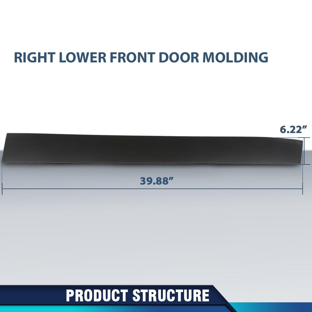 Front Right Passenger Exterior Door Molding for Jeep Compass 2011-2017 5182562AB
