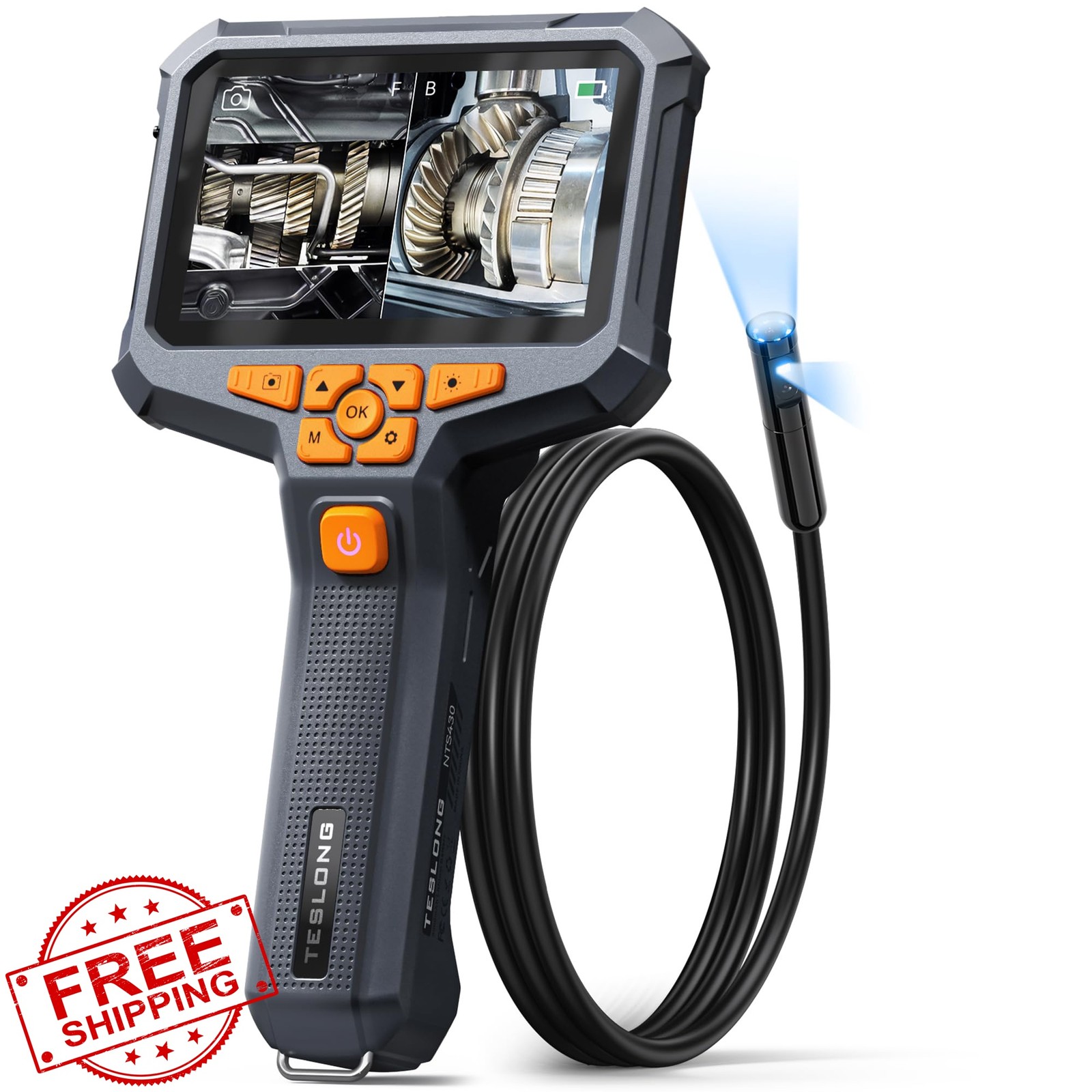 Teslong 3.3FT endoscope camera, dual lens