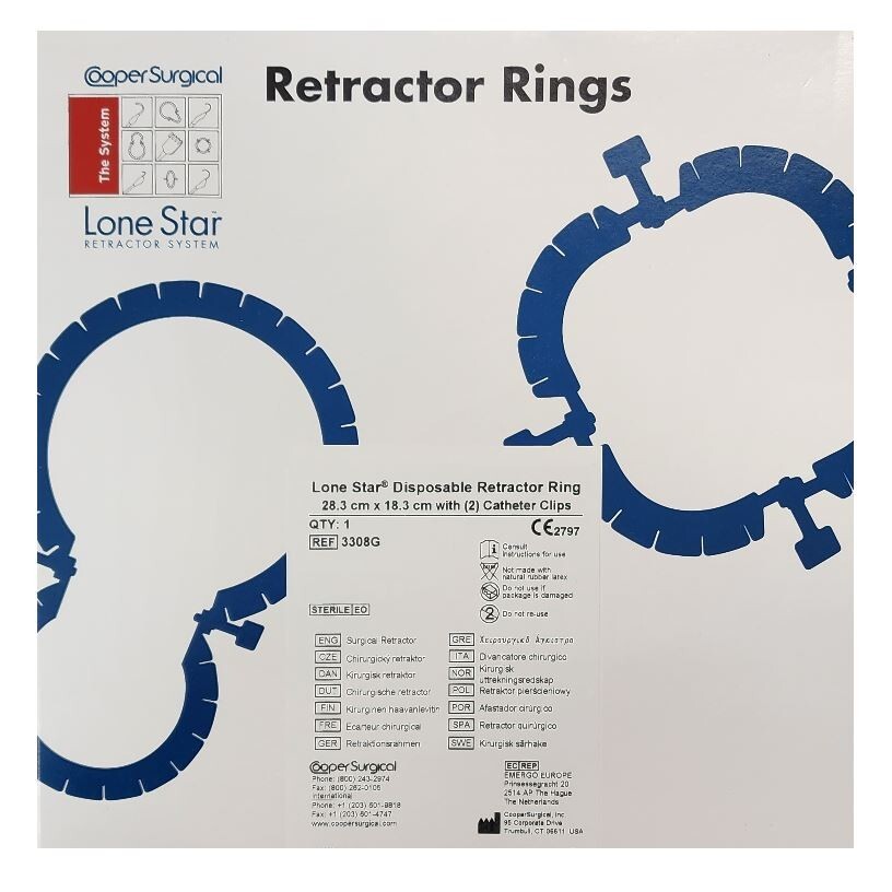 *1-Pack* Cooper Surgical Lone Star Retractor Ring System Sterile 3308G
