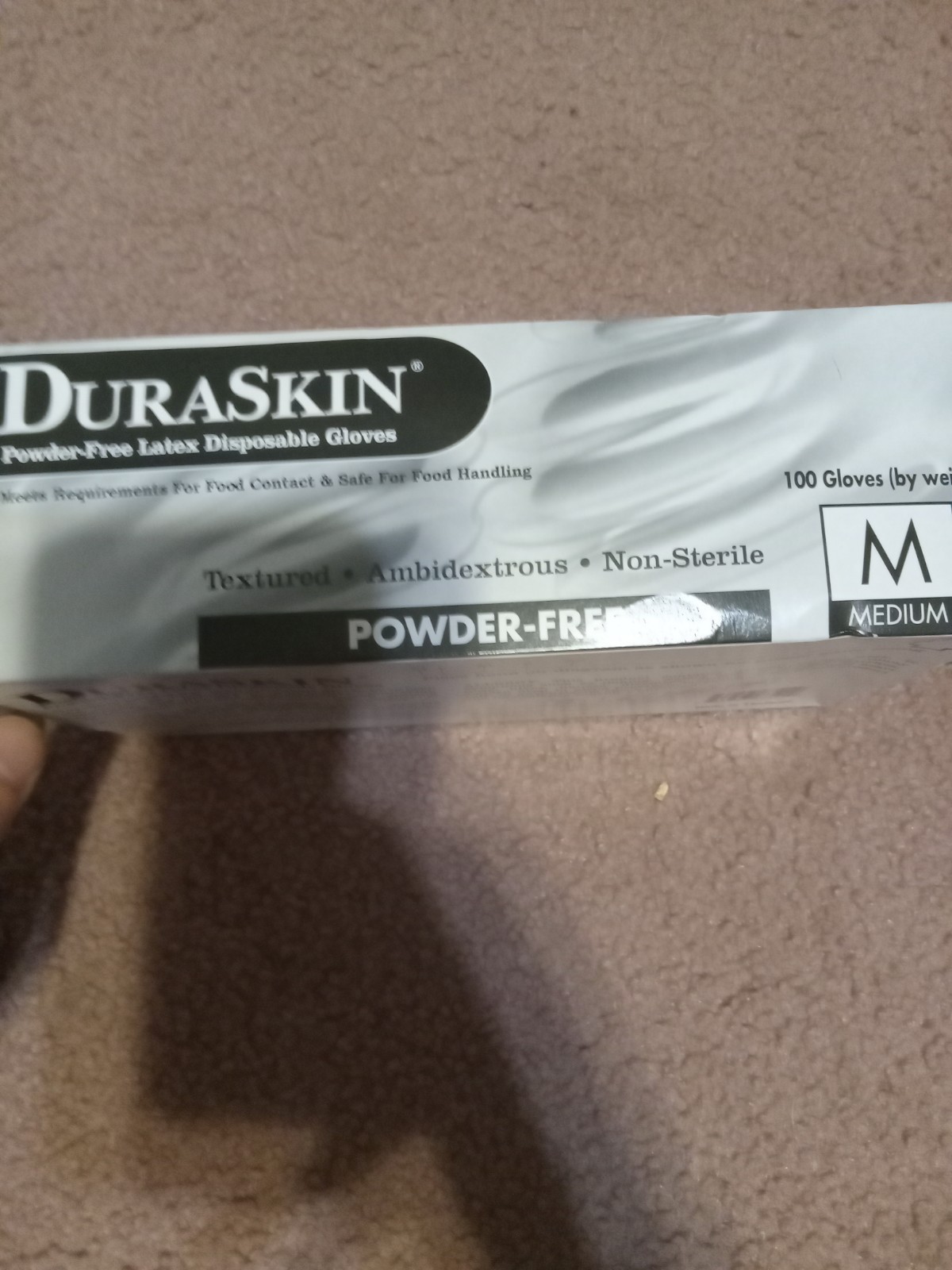 Liberty Glove Duraskin T2810W /M Latex Disposable Powder Free Gloves-New In Box