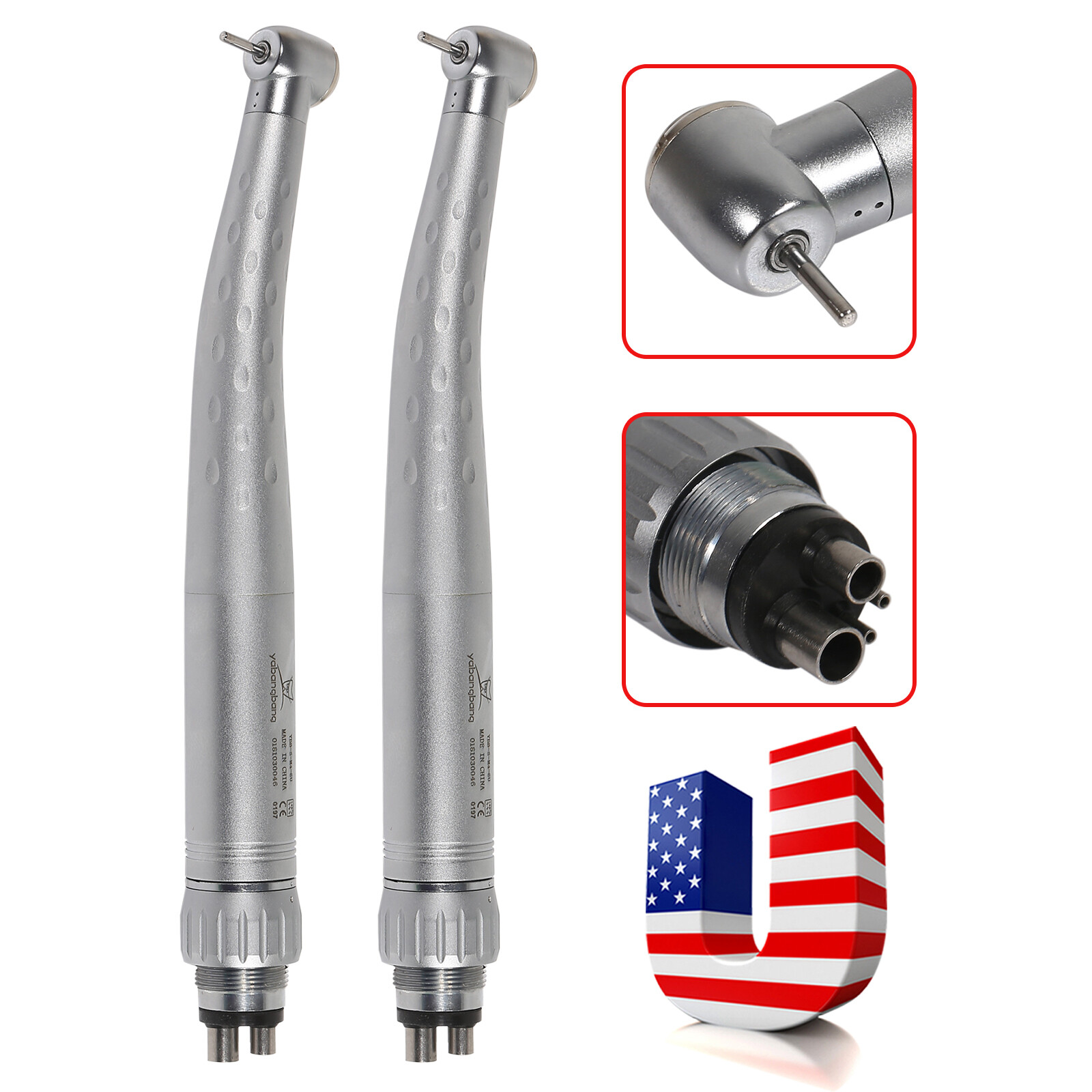 1-5 pcs Dental High Speed Turbine Handpiece 4 Hole Quick Coupler for Kavo GBM