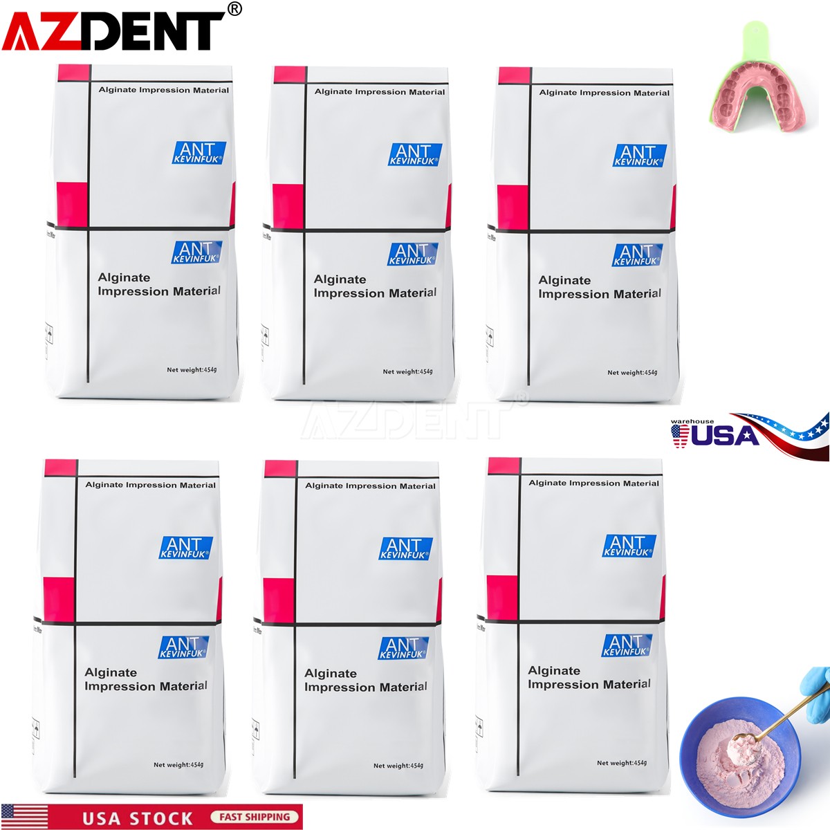 Hygedent Chromatic Dental Normal Set Mint Flavor Dust-Free Impression Alginate