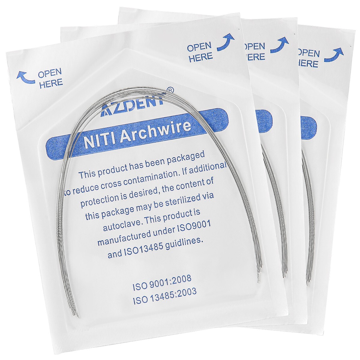 Dental Super Elastic Ni-Ti Arch Wires Round Form Expanded Orthodontic Treatment