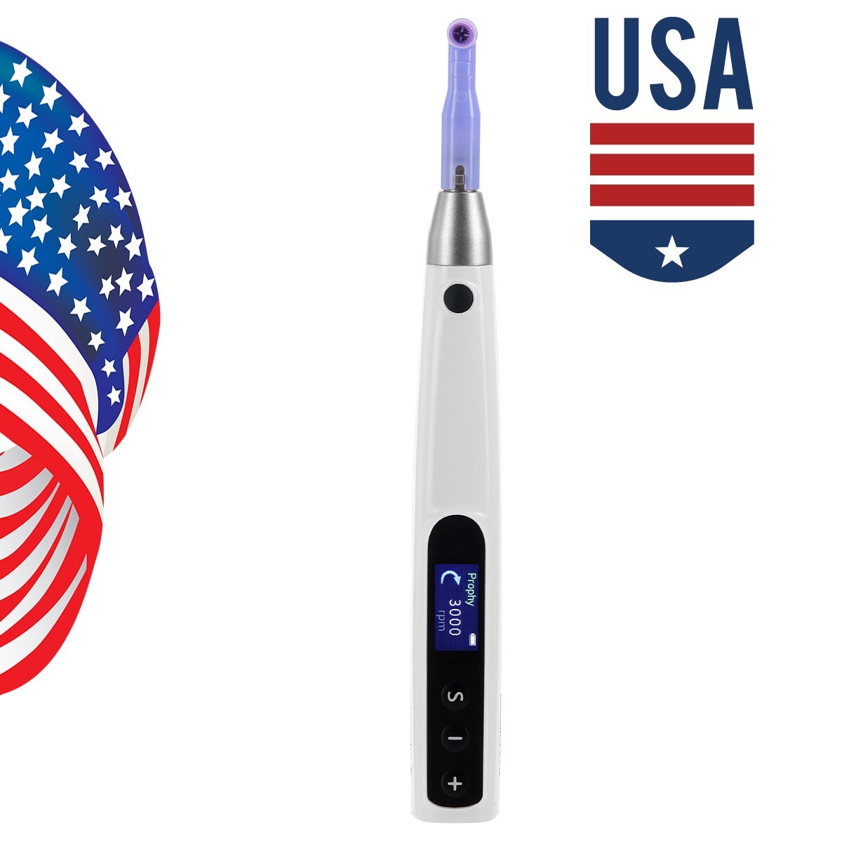Dental Cordless Hygiene Prophy Polishing Handpiece 360° Swivel Polisher Kit