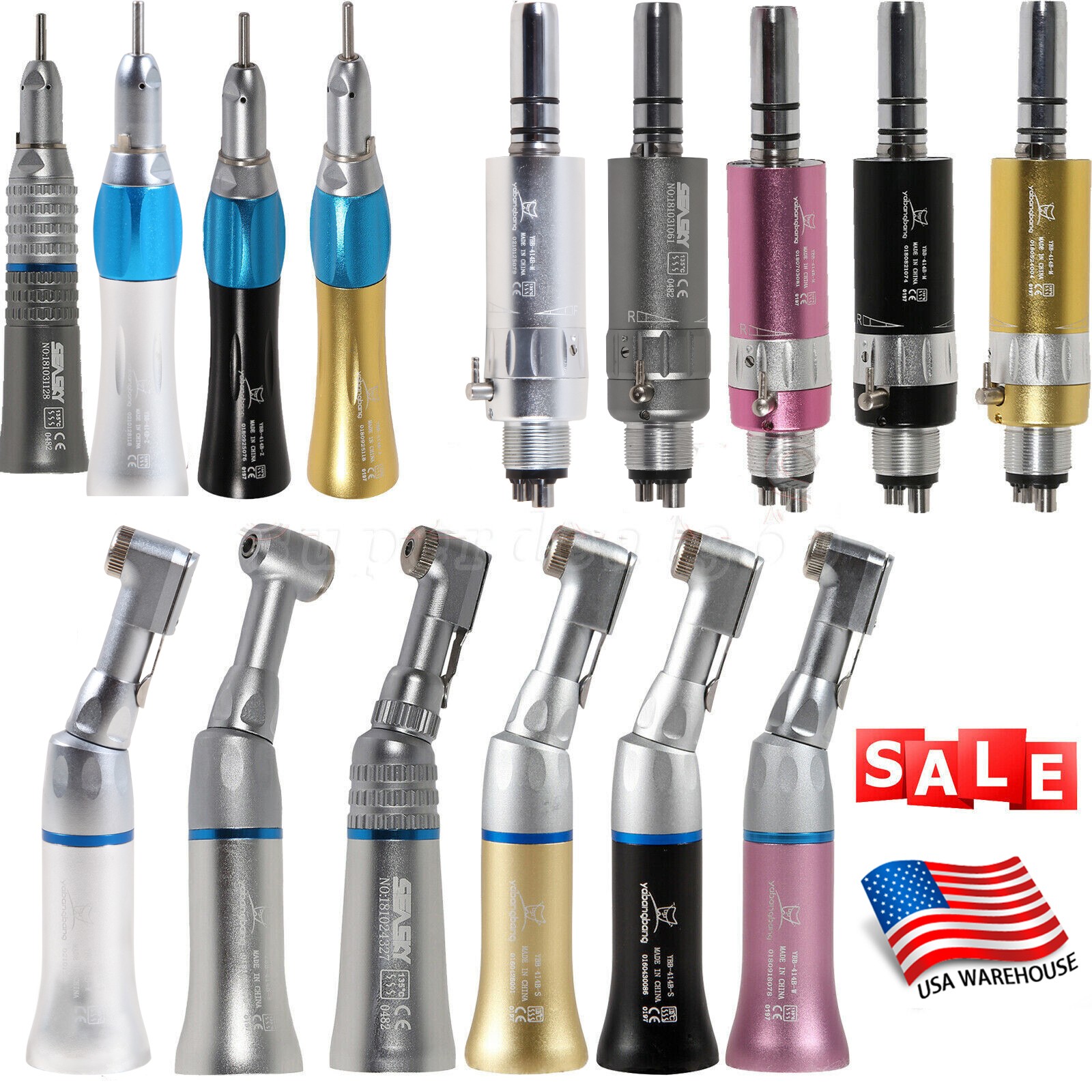 NSK Style Dental Low Speed Contra Angle Handpiece Push Latch handpiece E-type