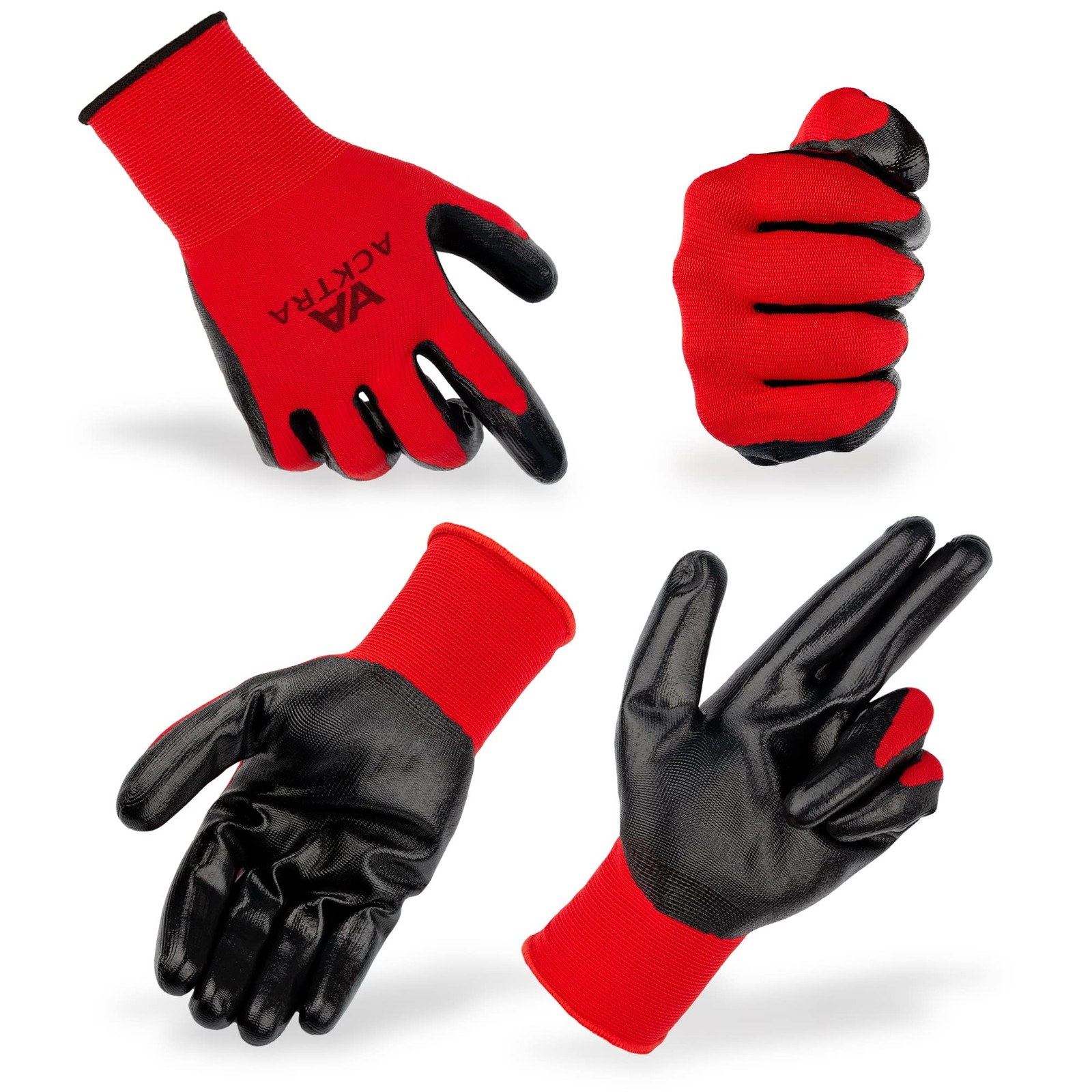 Ultra-Thin Polyurethane (PU) Coated Nylon Safety WORK GLOVES 12 Pairs, Knit Wris