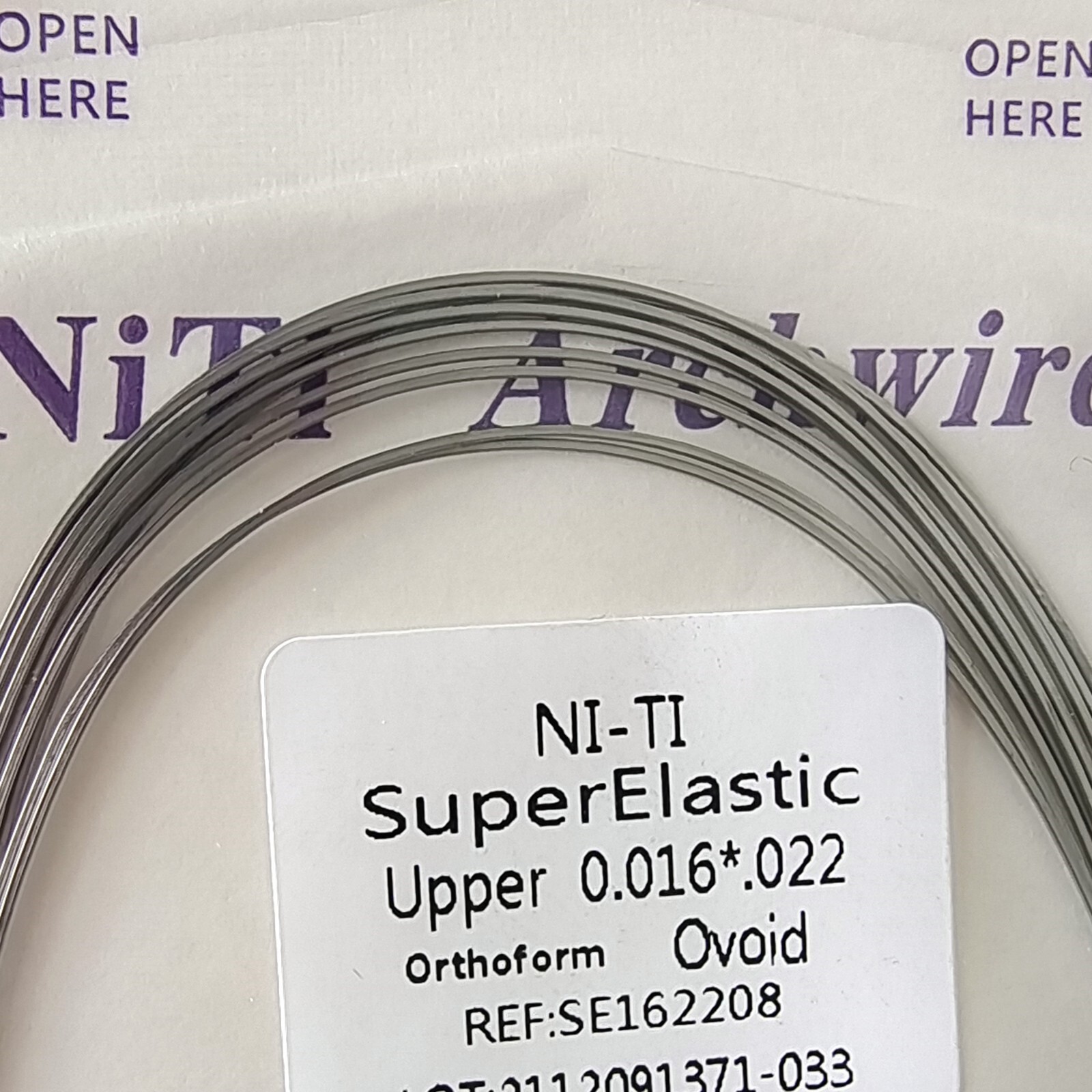 10Packs Dental Orthodontic Super Elastic Niti Rectangular Arch Wires 16*22 Upper