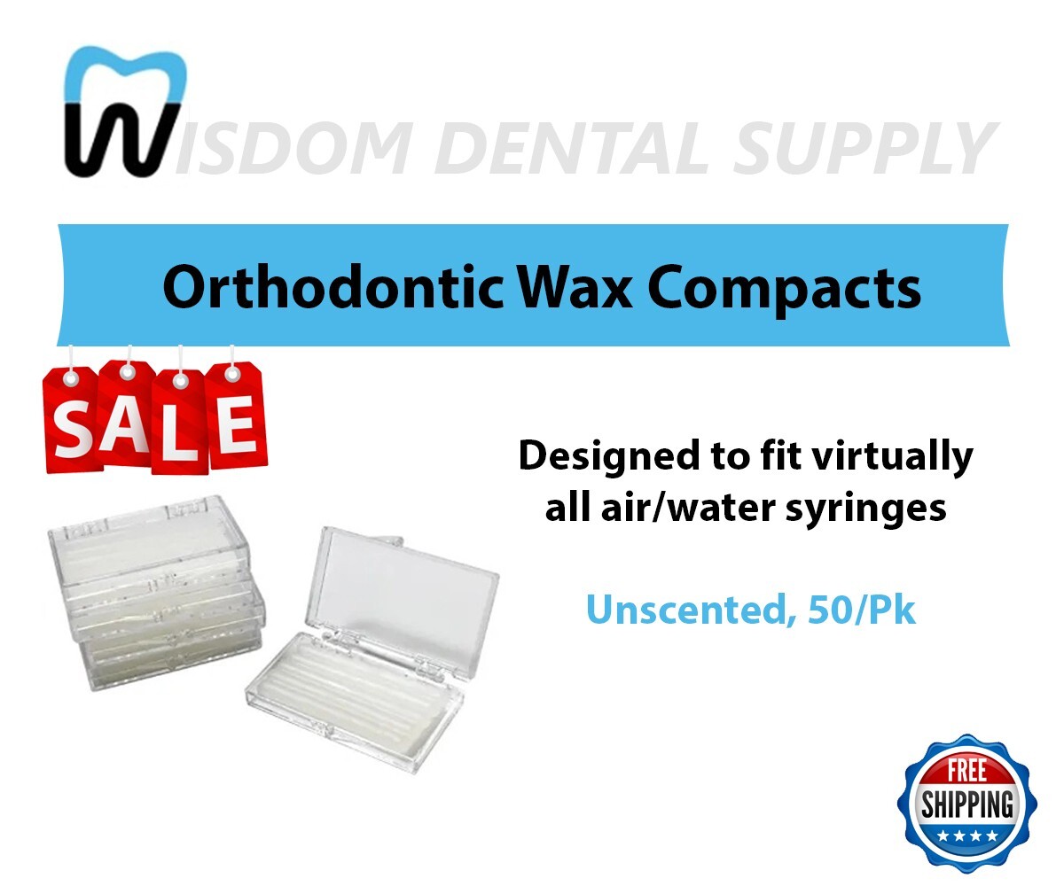 SALE! Housebrand Orthodontic Wax Compacts, Unscented, 50/Pk