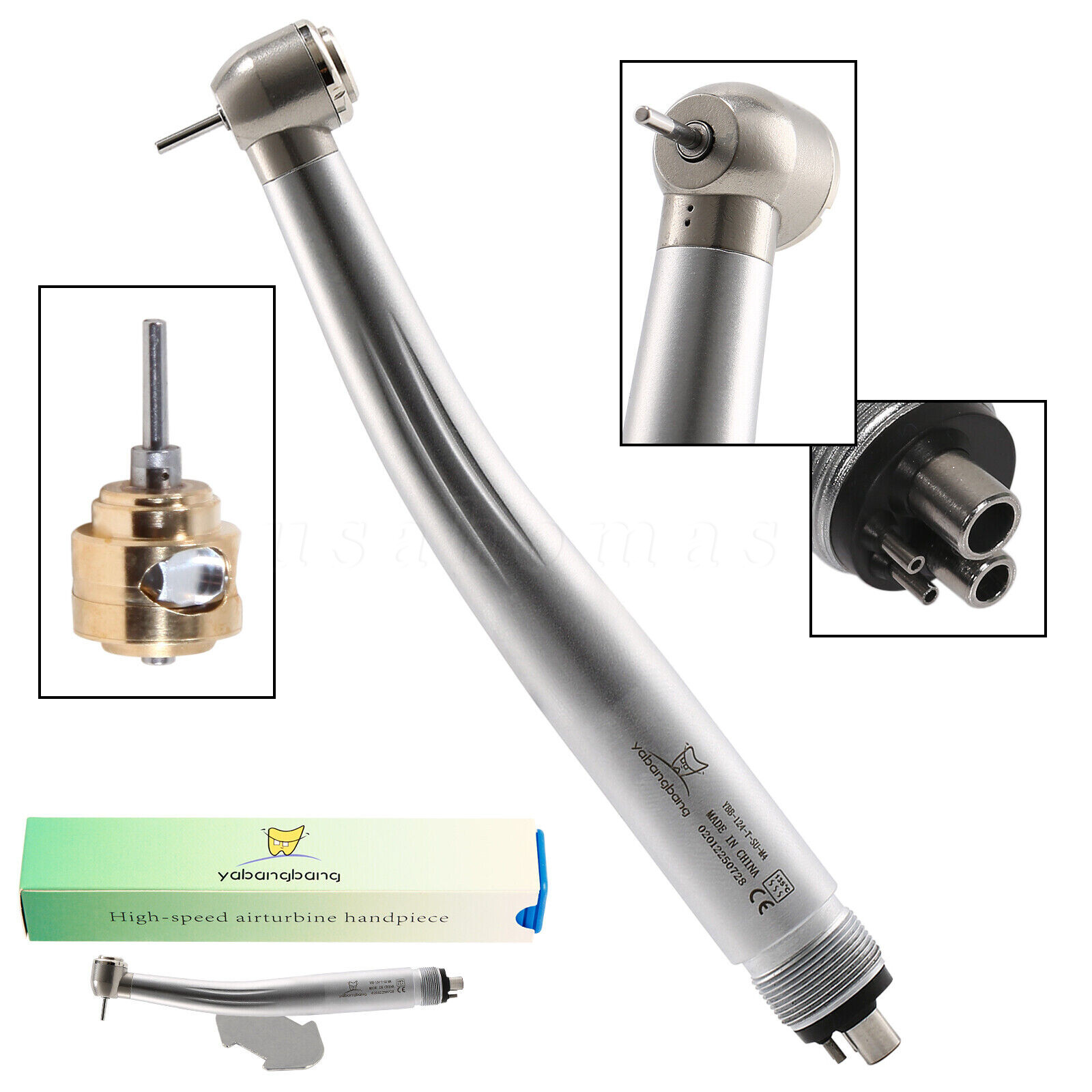 10* Yabangbang Dental High Speed Handpiece Push Turbine 4 Hole Fit NSK Pana Max
