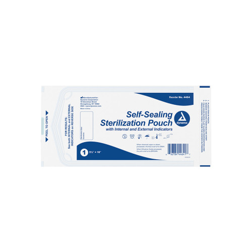 Dynarex 4464 Self-Sealing Sterilization Pouches 5.25″ X 10″ 200/Pk