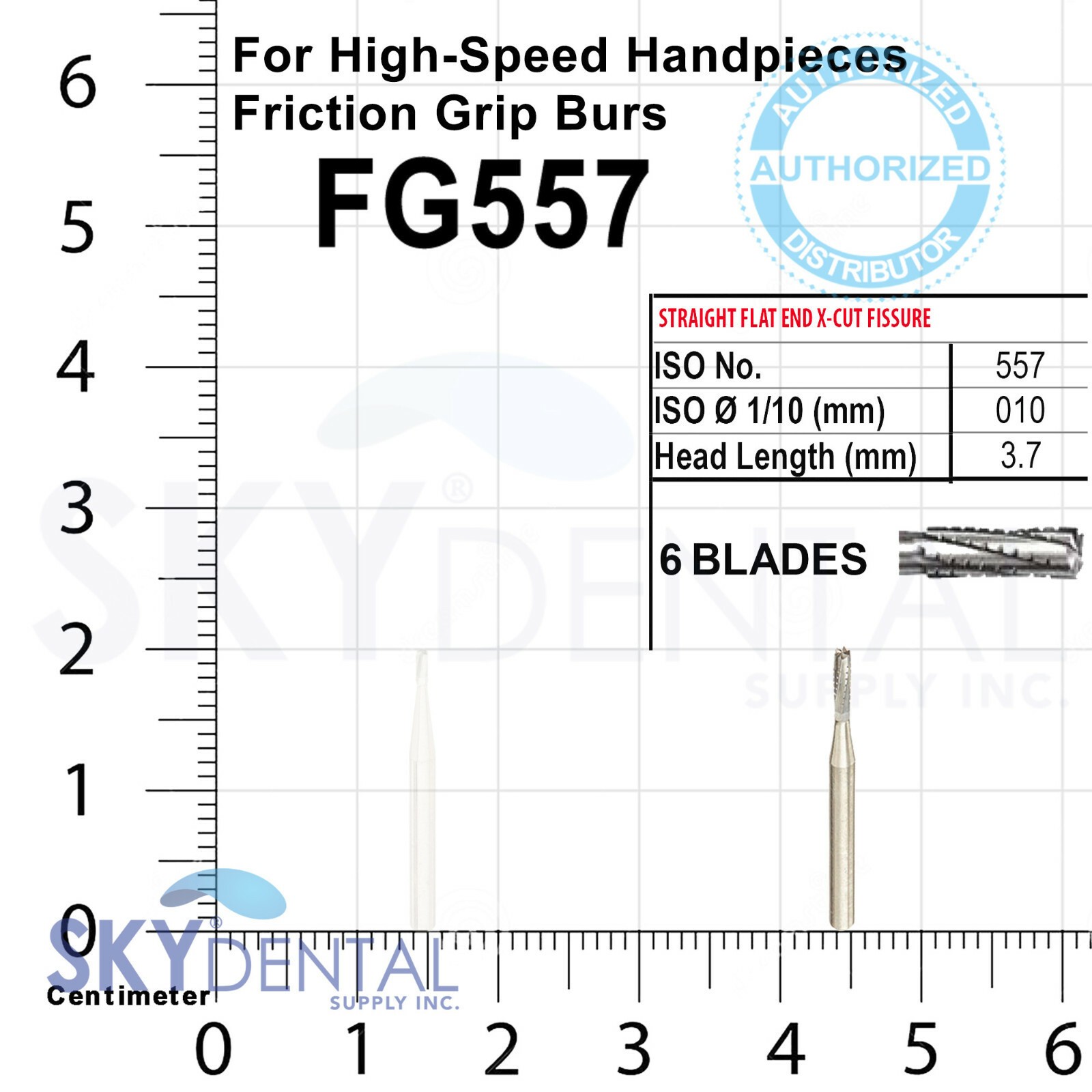 Kerr Carbide Burs FG557 or FG330 Bur FG 557 or 330 Beavers for High Speed Hand-P