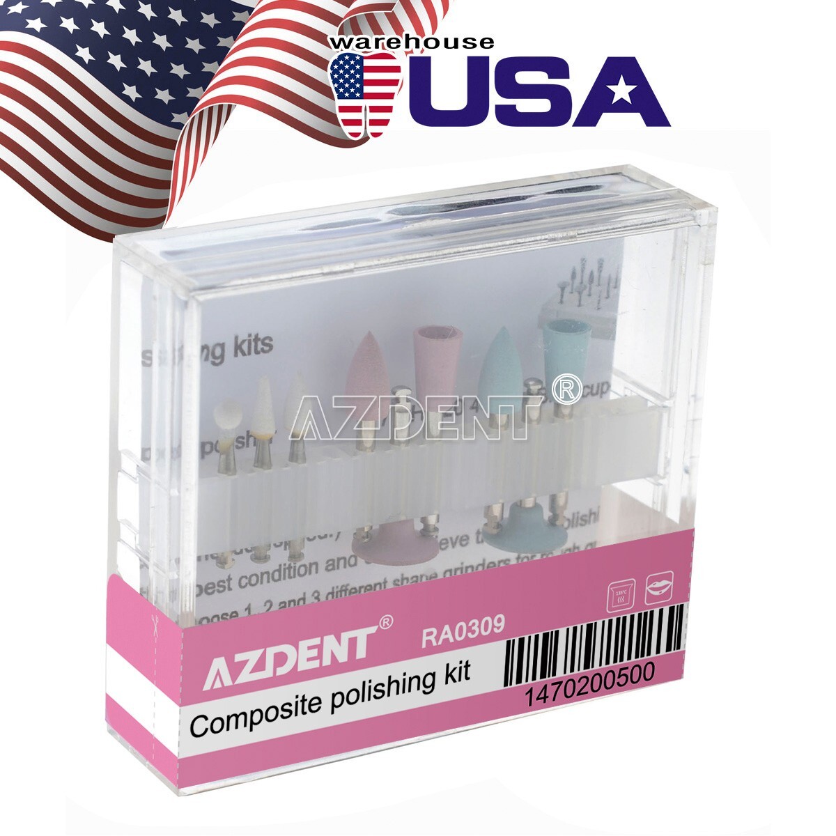 Dental Burs Composite Polishing Kit RA 0309 for Low-Speed Handpiece Contra Angle
