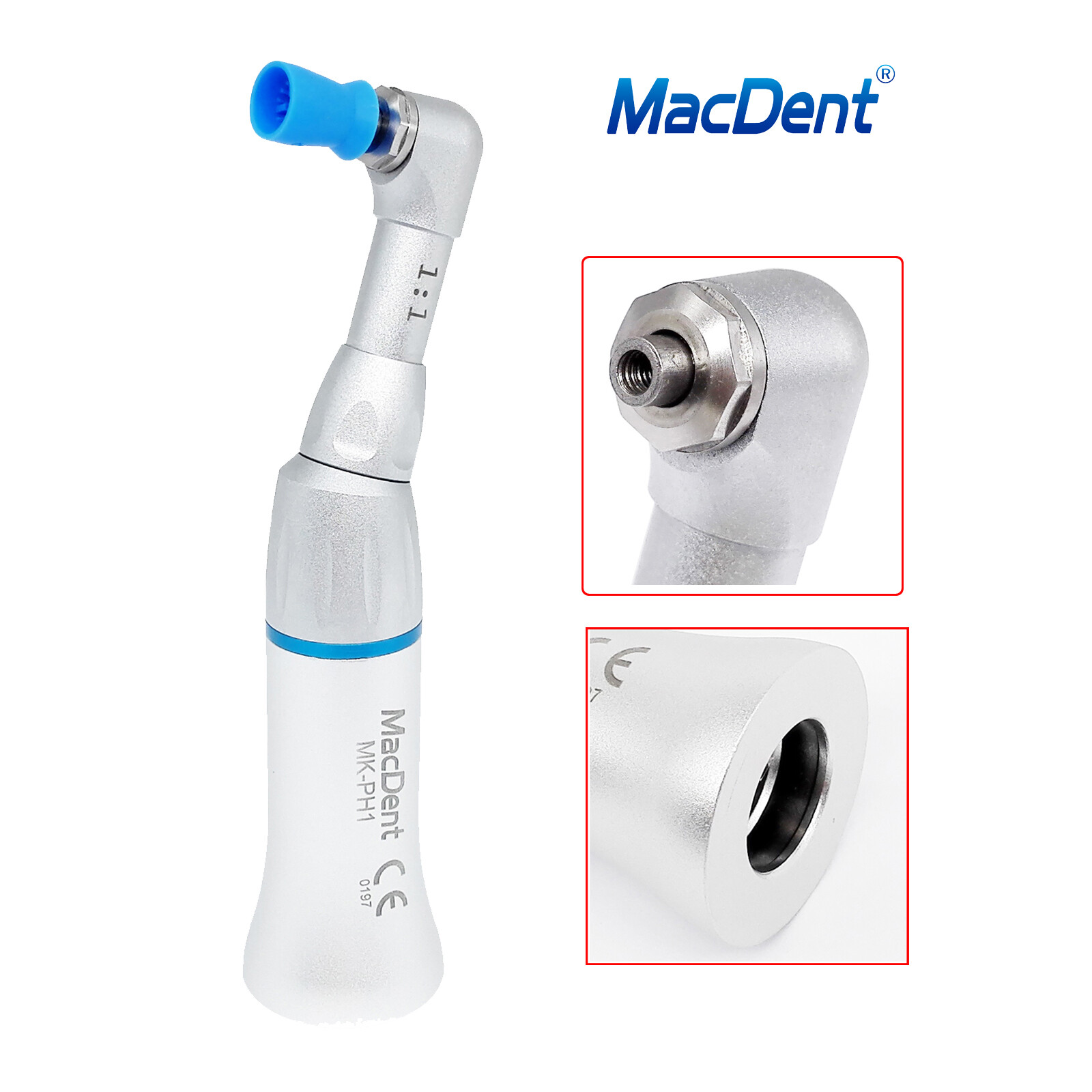 Dental Polishing Prophy Screw-in Head 1:1 Contra Angle Low Speed Handpiece