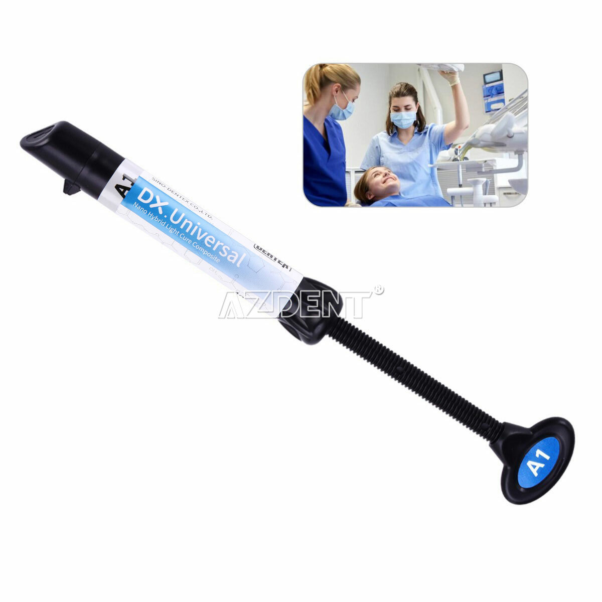 Dentex Dental Light Cure Composite Resin A1/A2/A3 Temp Fill/Dual Cure Flow Resin
